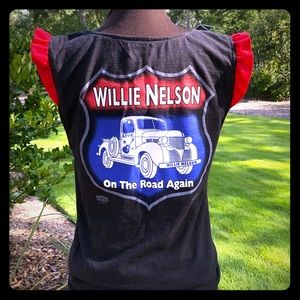 Authentic custom Willie Nelson concert tee